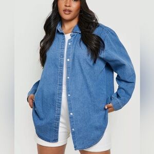 Denim over shirt
